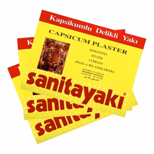 Plasture Capsicum Sanitayaki cu Ardei Iute și Mentol, Efect de Încălzire, 17 × 12 cm