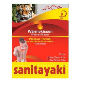 Plasturi termici Sanitayaki cu efect de incalzire 8 si 12 ore