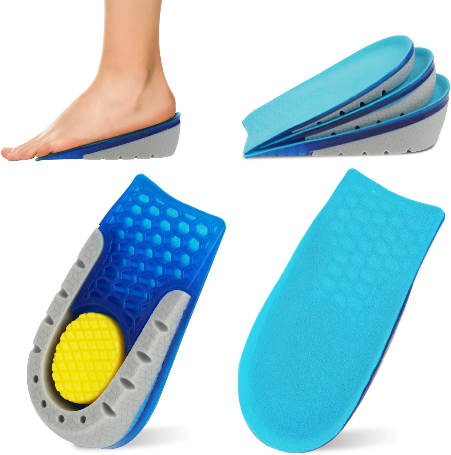 Tălpi Înălțătoare TPE 2 cm / 3 cm – 1 Pereche = 2 bucăți - imagine 3