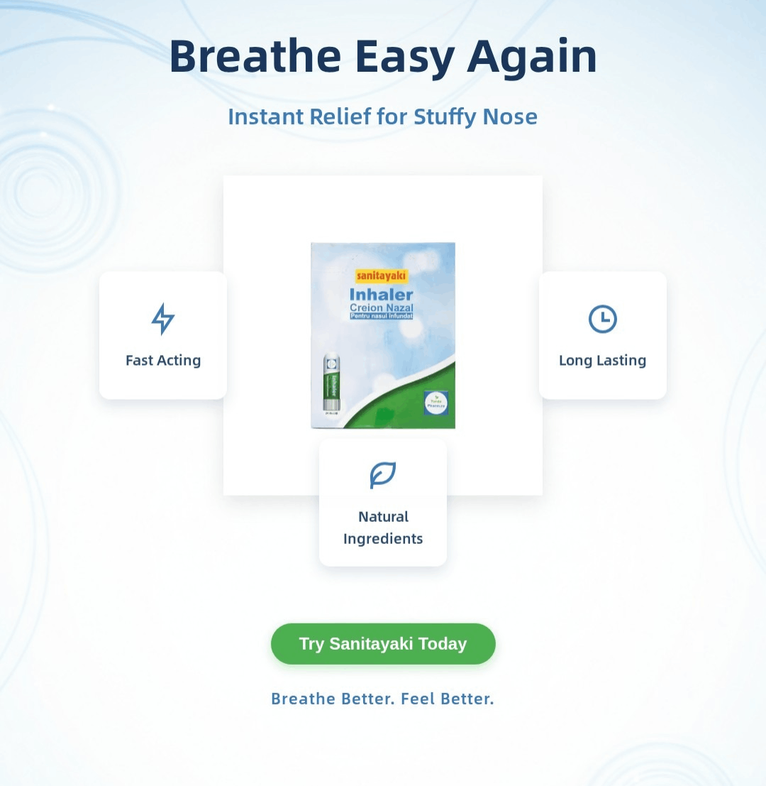 Creion Nazal Sanitayaki cu Mentol – Senzatie Racoritoare - imagine 5