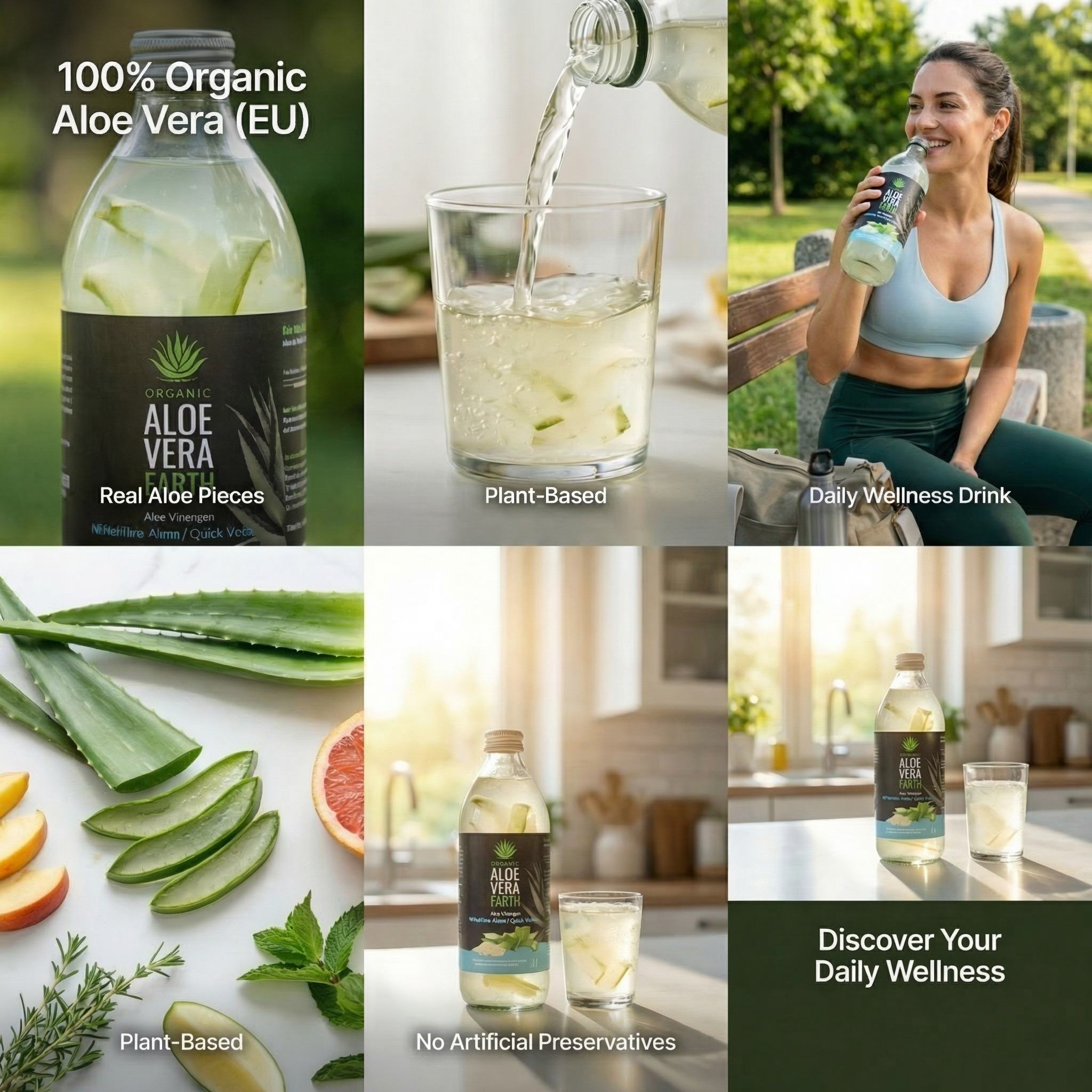 Băutură cu Aloe Vera și Bucăți de Aloe - imagine 2