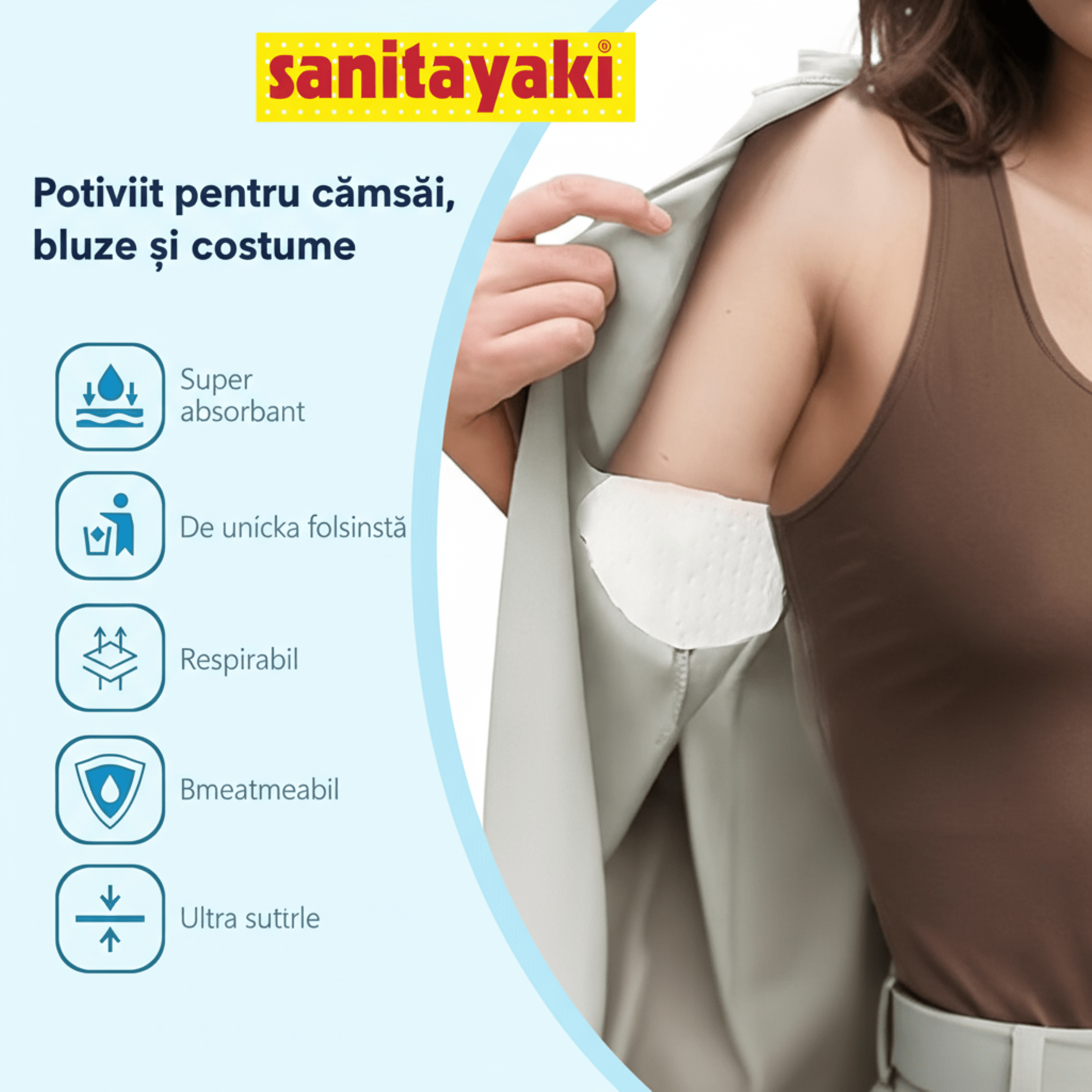 Protecții Absorbante pentru Axilă - imagine 3