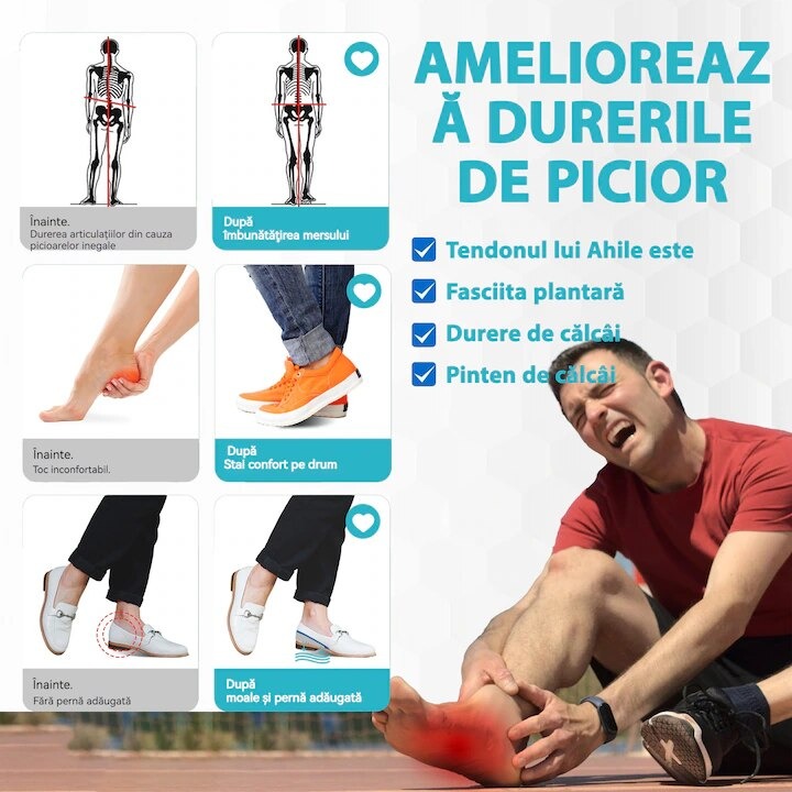 Tălpi Înălțătoare TPE 2 cm / 3 cm – 1 Pereche = 2 bucăți - imagine 2