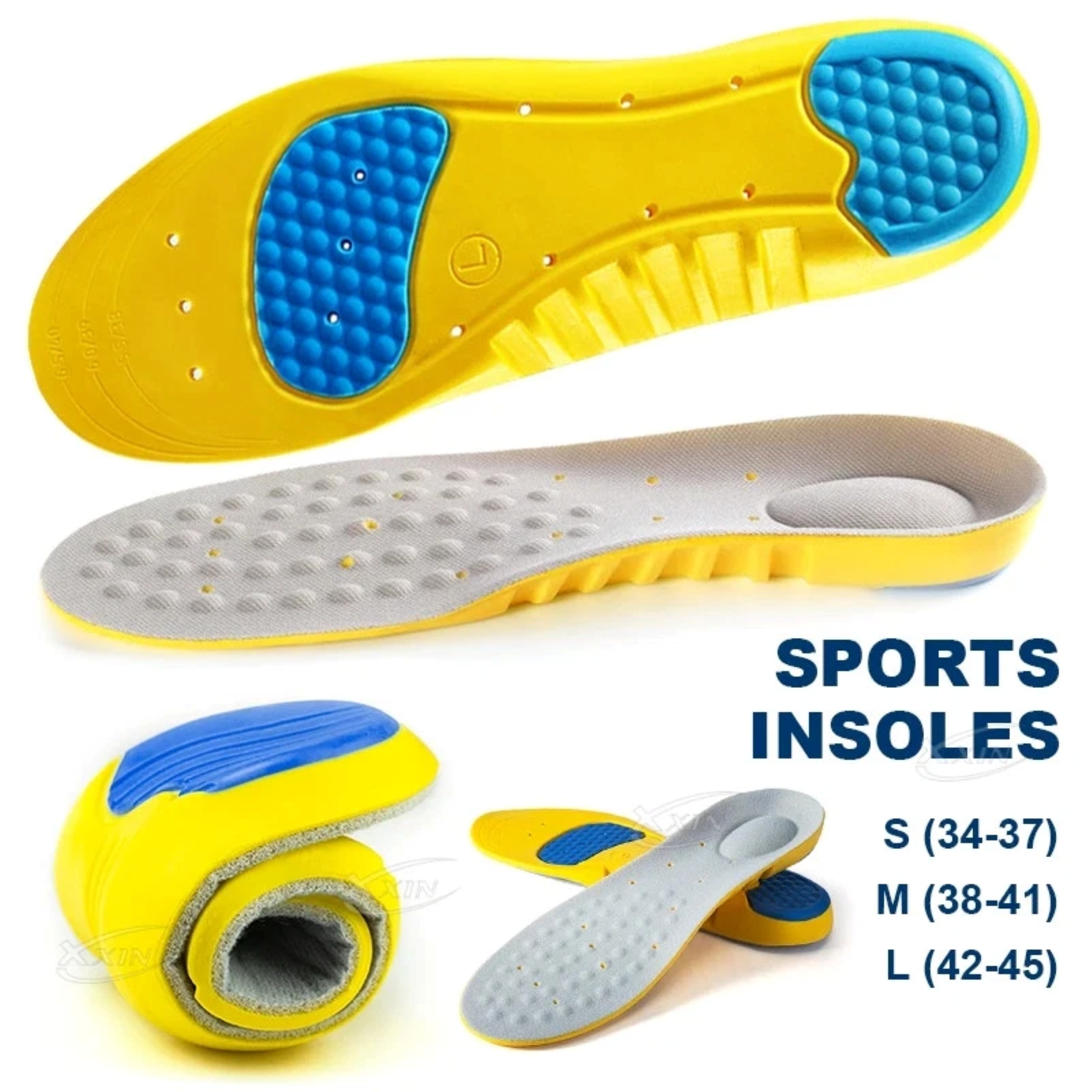 Tălpi Sport din Gel cu Suport pentru Arcadă – S/M/L - imagine 5