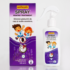 Spray Antiparazitar pentru Par Sanitayaki 125 ml – Protectie Impotriva Paduchilor